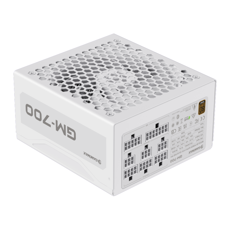 GameMax GM-700 Modular 700 Watts Power Supply 80+ Bronze - White GameMax GM-700 Modular 700 Watts Power Supply 80+ Bronze - White